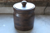Large Canister with with Lid Stoneware Pottery